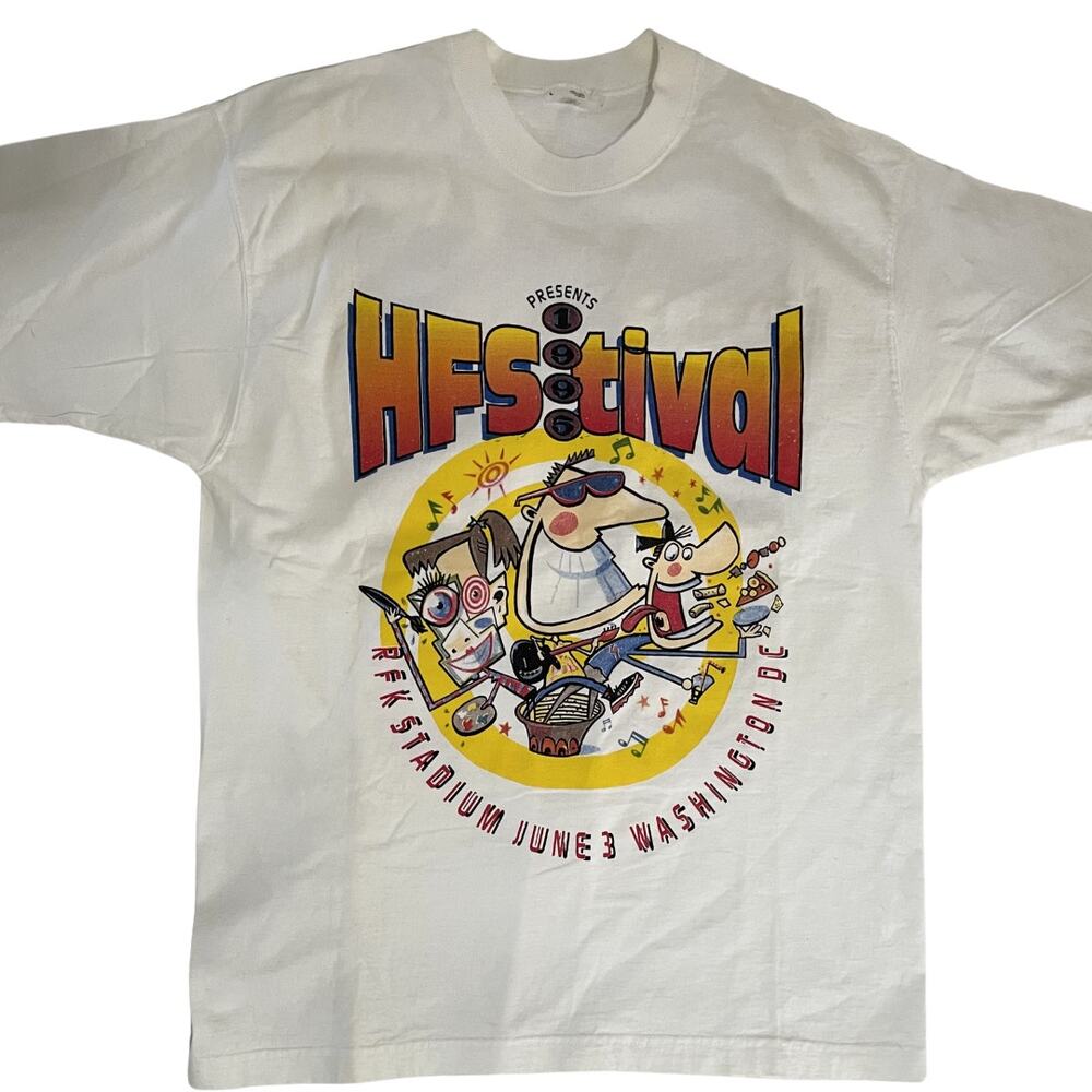Vintage 1995 HFStival RFK Stadium Washington DC Concert T-Shirt Large USA